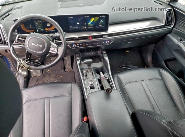 5XYRL4JC0RG263174 2024 KIA SORENTO Blue Առջևի վահանակի տեսք