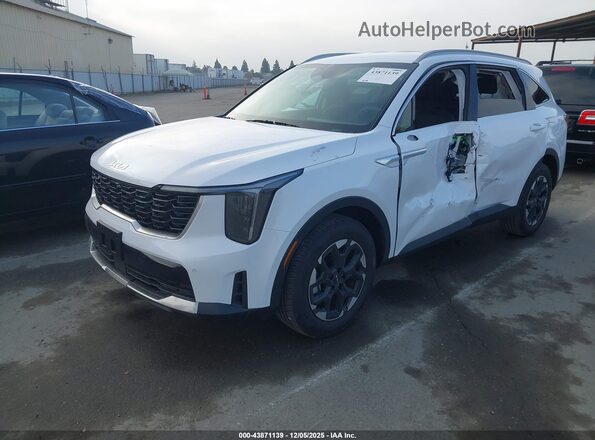 5XYRL4JC8TG416987 2026 KIA SORENTO White წინა მარცხენა ხედი სამი მეოთხედიდან