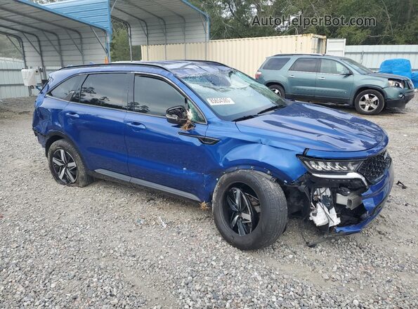 5XYRL4LC2NG125174 2022 KIA SORENTO Синий Передняя правая четверть