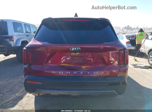 5XYRLDLC6MG004758 2021 KIA SORENTO Темно-бордовый 