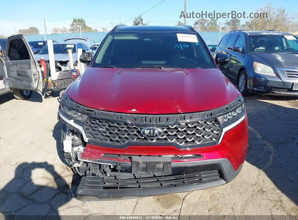 5XYRLDLC6MG004758 2021 KIA SORENTO Темно-бордовый 