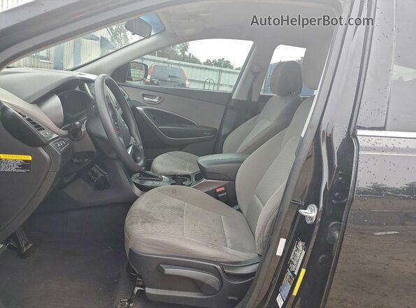 5XYZT3LB2GG354216 2016 HYUNDAI SANTA Black Вид салону спереду