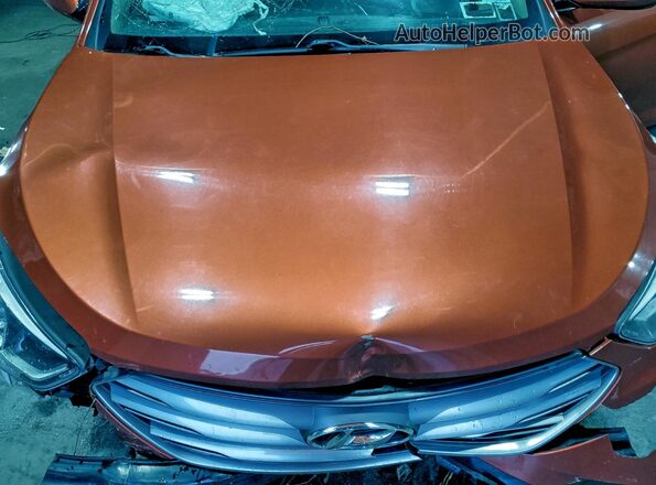 5XYZTDLB5HG422175 2017 HYUNDAI SANTA Оранжевый Вид подкапотного пространства