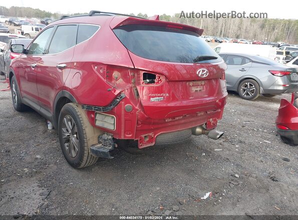 5XYZU3LB9GG365775 2016 HYUNDAI SANTA FE SPORT Red Rear left