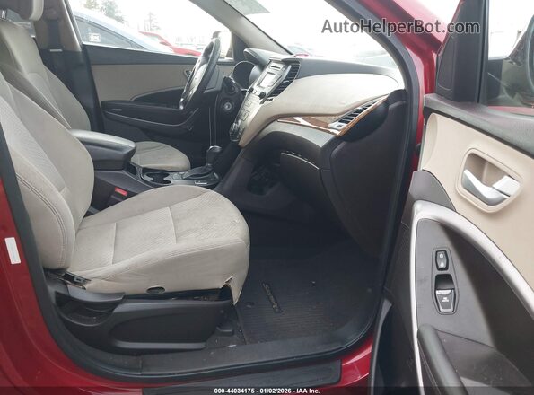 5XYZU3LB9GG365775 2016 HYUNDAI SANTA FE SPORT Red Front interior view