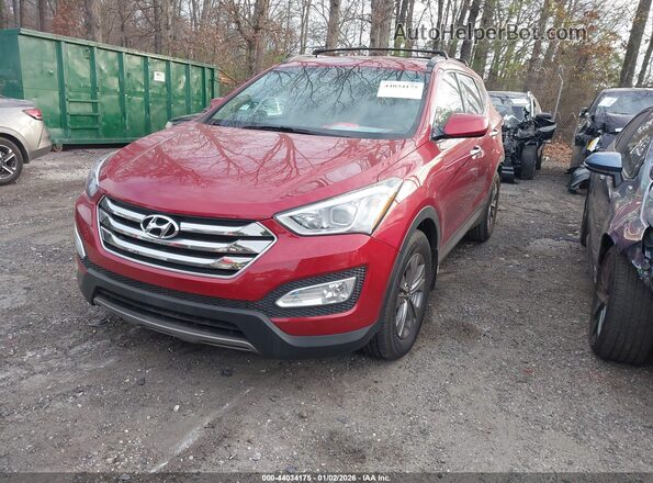 5XYZU3LB9GG365775 2016 HYUNDAI SANTA FE SPORT Red Front left