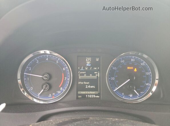 5YFBURHE5KP868537 2019 TOYOTA LL White Սարքավորումների վահանակի տեսք