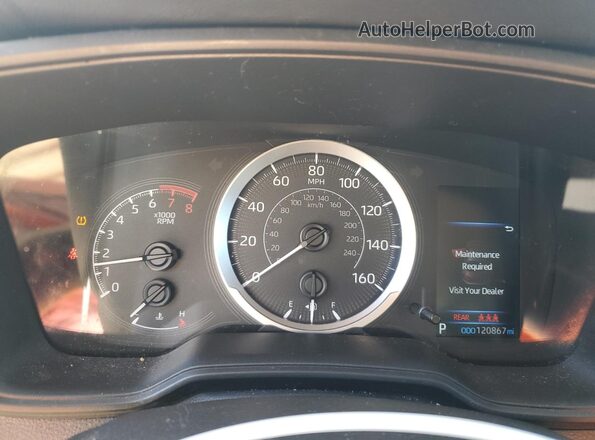 5YFEPMAE0MP232791 2021 TOYOTA LL White Instrument cluster view
