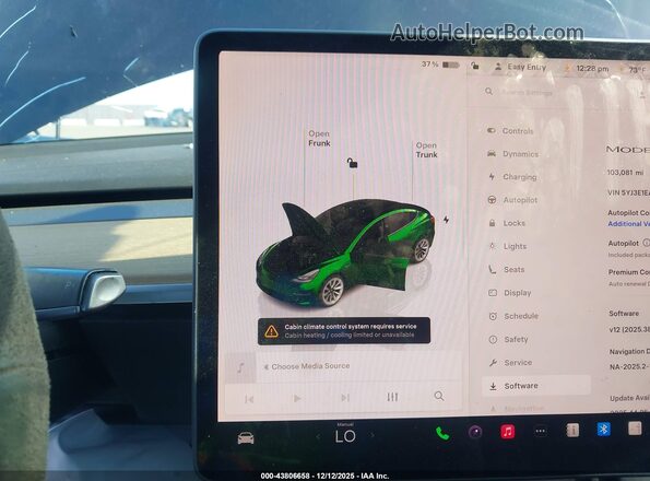 5YJ3E1EA4NF186754 2022 TESLA MODEL 3 Black უკანა სავარძლების ხედი