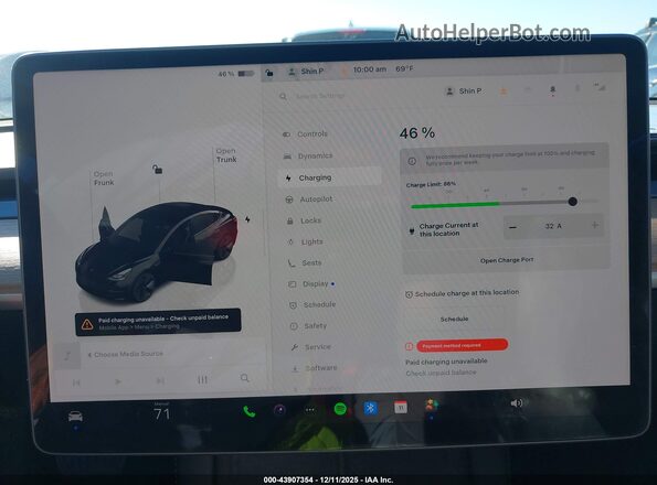 5YJ3E1EA6NF371663 2022 TESLA MODEL 3 Black 