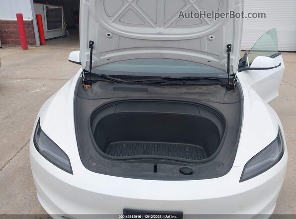 5YJ3E1EA9RF718652 2024 TESLA MODEL 3 White Շարժիչի բաժամունքի տեսք