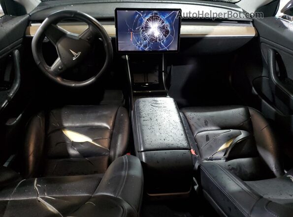 5YJ3E1EB0JF093992 2018 TESLA MODEL Black წინა პანელის ხედი