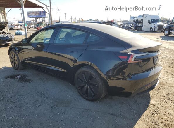 5YJ3E1EB0SF969297 2025 TESLA MODEL Black Задня ліва чверть