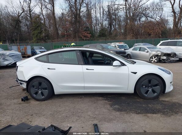 5YJ3E1EB1NF329295 2022 TESLA MODEL 3 White Widok zestawu wskaźników