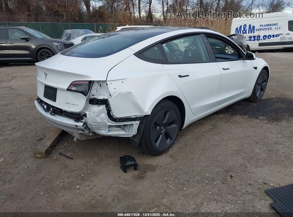 5YJ3E1EB1NF329295 2022 TESLA MODEL 3 White Tył prawy