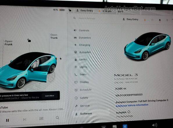 5YJ3E1EB1PF685023 2023 TESLA MODEL Charcoal 