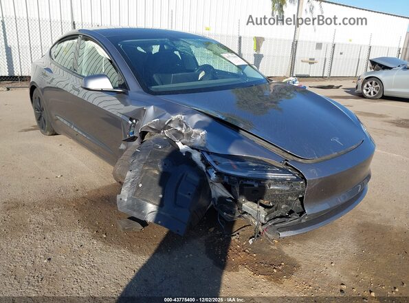 5YJ3E1EB1SF883691 2025 TESLA MODEL 3 Серый Вид спереди