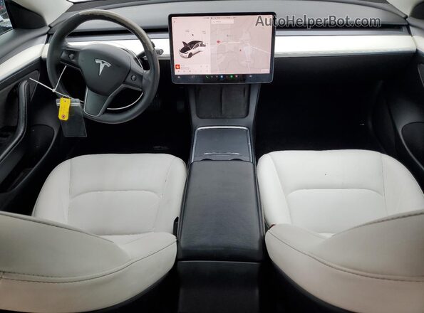 5YJ3E1EB2NF115254 2022 TESLA MODEL White Առջևի վահանակի տեսք