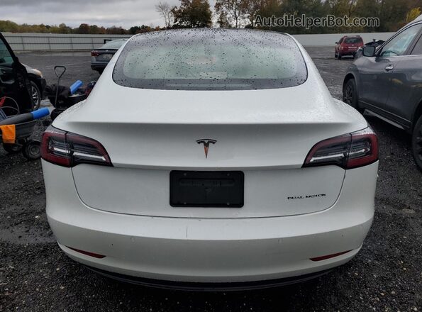 5YJ3E1EB2NF115254 2022 TESLA MODEL White Հետևի տեսք