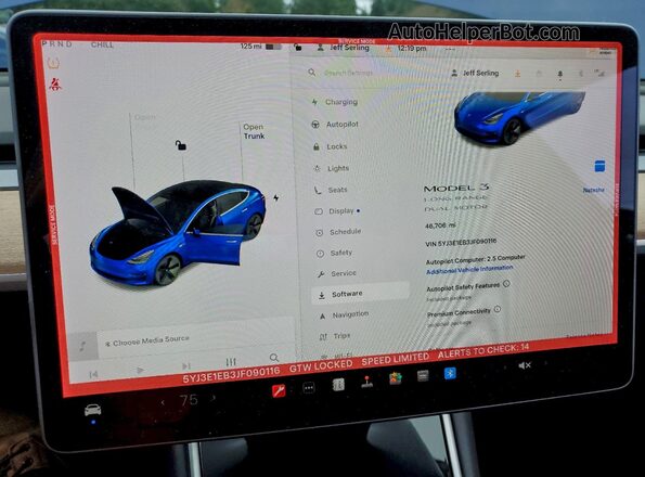 5YJ3E1EB3JF090116 2018 TESLA MODEL Blue 
