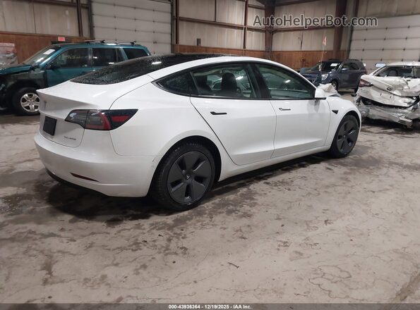 5YJ3E1EB3NF360810 2022 TESLA MODEL 3 White Հետևի աջ