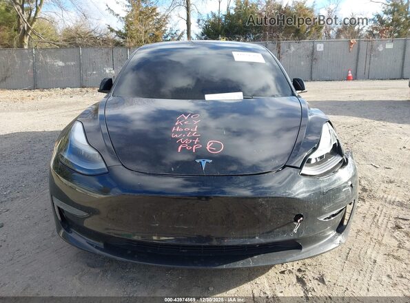 5YJ3E1EB4NF189811 2022 TESLA MODEL 3 Black წინა პანელის ხედი
