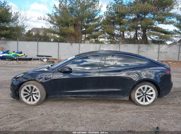 5YJ3E1EB4NF189811 2022 TESLA MODEL 3 Black უკანა სალონის ხედი
