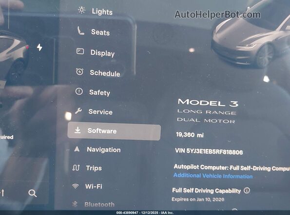 5YJ3E1EB5RF818806 2024 TESLA MODEL 3 Gray 