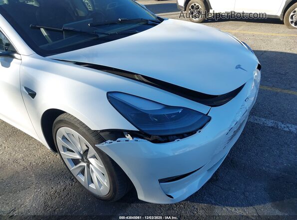 5YJ3E1EB6NF321855 2022 TESLA MODEL 3 White 