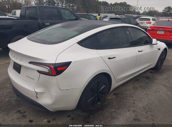 5YJ3E1EB6RF792183 2024 TESLA MODEL 3 White Trasero derecho