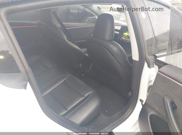 5YJ3E1EB6RF792183 2024 TESLA MODEL 3 White Vista de la etiqueta del VIN