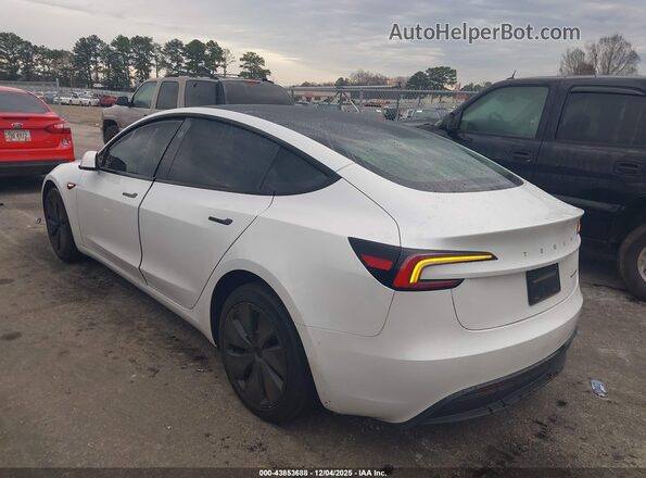 5YJ3E1EB6RF792183 2024 TESLA MODEL 3 White Trasero izquierdo