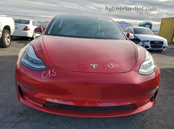5YJ3E1EB7JF100615 2018 TESLA MODEL Red Vista frontal