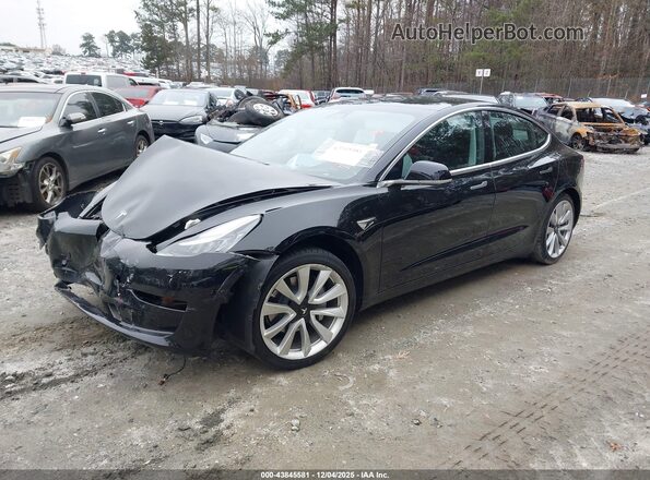 5YJ3E1EB8LF795335 2020 TESLA MODEL 3 Черный Передняя левая четверть