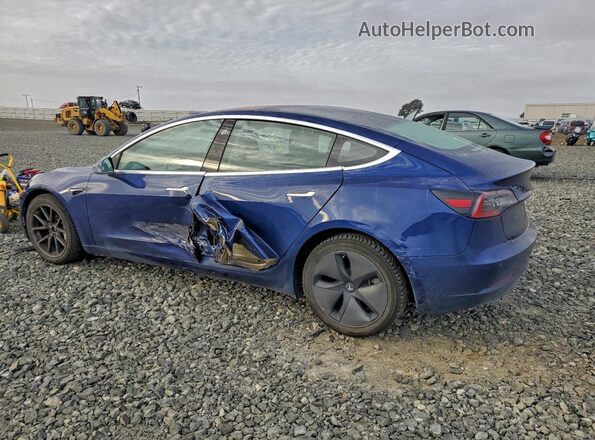 5YJ3E1EB9JF090203 2018 TESLA MODEL Blue Հետևի ձախ