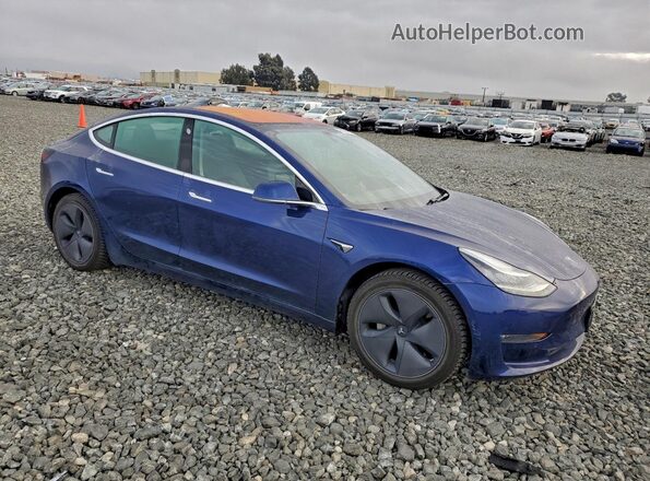 5YJ3E1EB9JF090203 2018 TESLA MODEL Blue Առջևի աջ