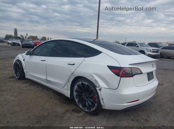 5YJ3E1EC2PF580547 2023 TESLA MODEL 3 White Rear left