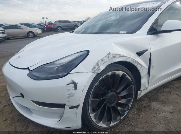 5YJ3E1EC2PF580547 2023 TESLA MODEL 3 White Front view