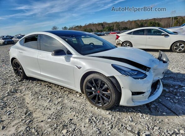 5YJ3E1EC7LF587004 2020 TESLA MODEL Белый Передняя правая четверть