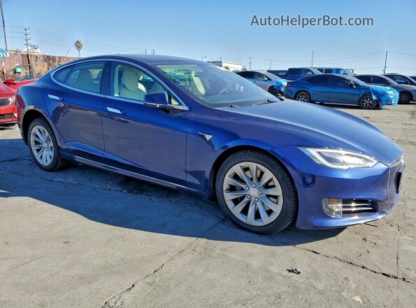 5YJSA1E23JF288041 2018 TESLA MODEL Blue Front right