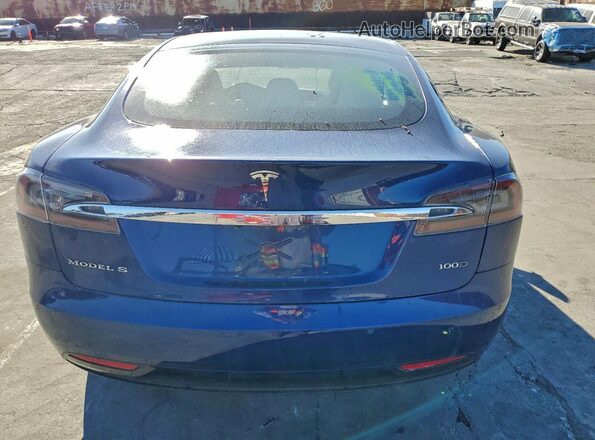 5YJSA1E23JF288041 2018 TESLA MODEL Blue Rear view