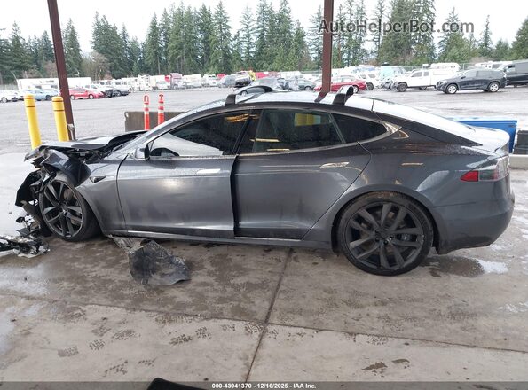 5YJSA1E25LF397488 2020 TESLA MODEL S Gray Vista interior de 360 grados