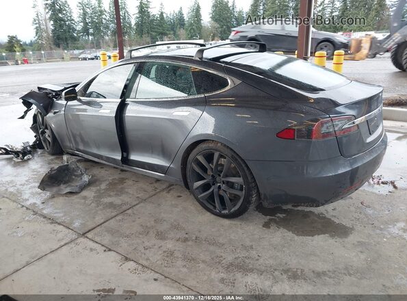 5YJSA1E25LF397488 2020 TESLA MODEL S Gray Trasero izquierdo