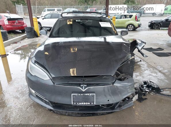 5YJSA1E25LF397488 2020 TESLA MODEL S Gray Vista del cuadro de instrumentos