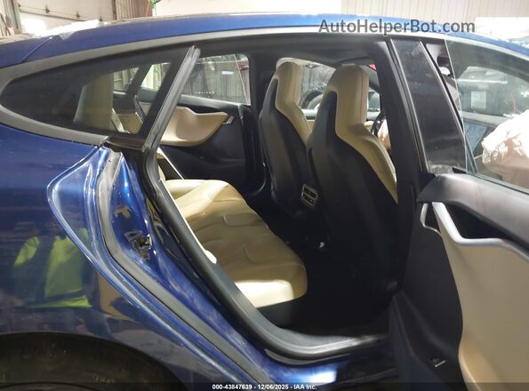 5YJSA1E29GF155339 2016 TESLA MODEL S Синий Вид наклейки с VIN-кодом