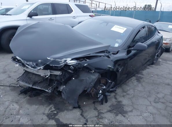 5YJSA1E53MF435165 2021 TESLA MODEL S Черный Передняя левая четверть
