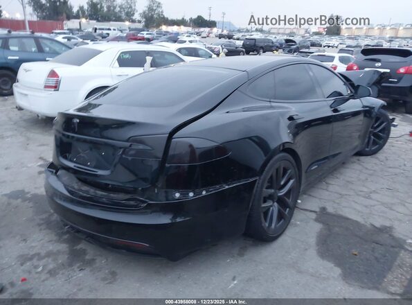 5YJSA1E53MF435165 2021 TESLA MODEL S Черный Задняя правая четверть