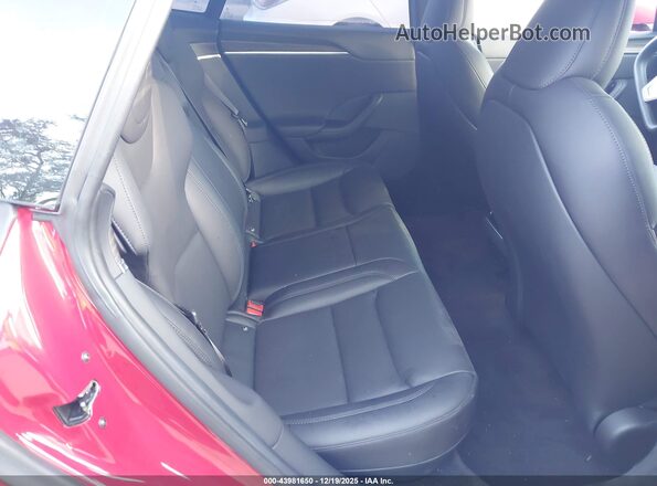 5YJSA1E55MF438892 2021 TESLA MODEL S Красный Вид наклейки с VIN-кодом