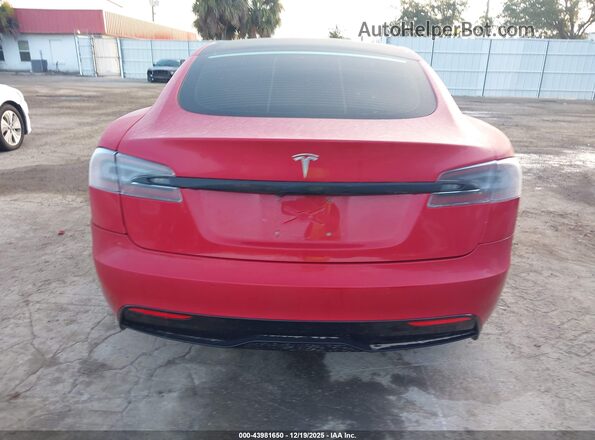 5YJSA1E55MF438892 2021 TESLA MODEL S Красный 
