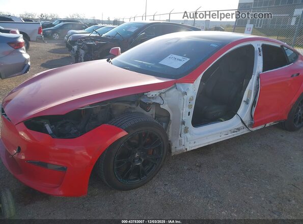 5YJSA1E56NF471787 2022 TESLA MODEL S Red Vista frontal